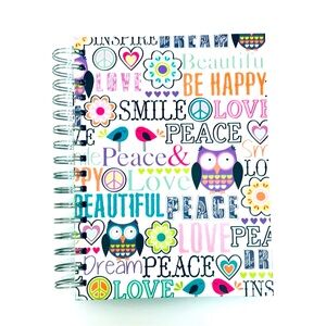 Hardback Spiral Owl Bird Journal